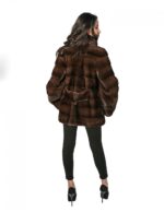 WOMEN'S JACKET MINK FUR COLLAR SCANBROWN ADJUSTABLE 48 - Image 5